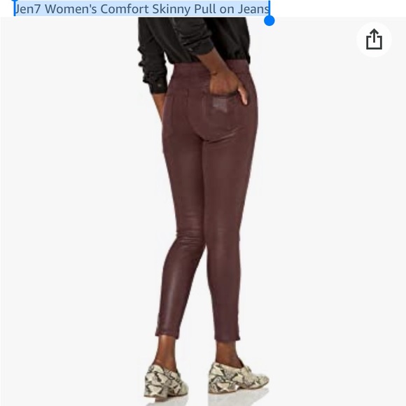 Jen7 Women's Comfort Skinny Pull on Jeans - Picture 4 of 6